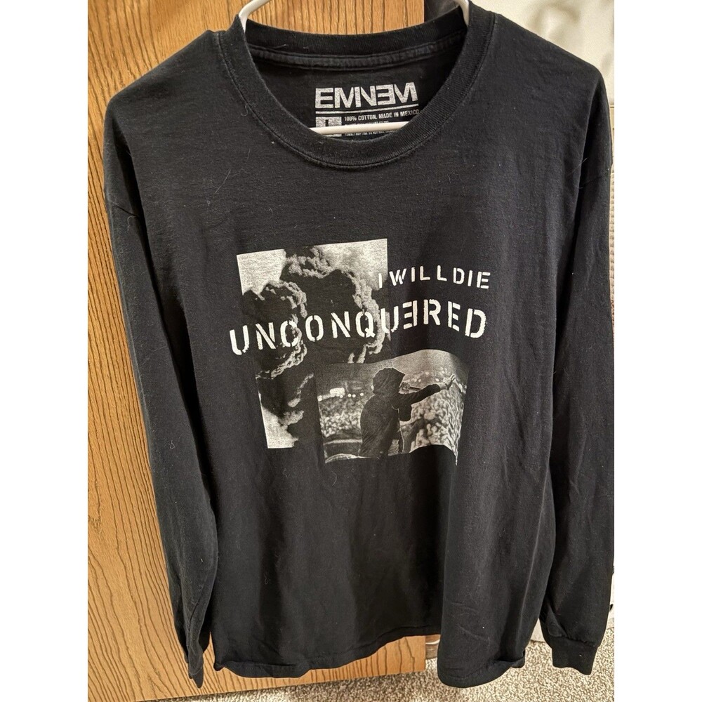 Eminem I Will Die Unconquered Kamikaze Album Long Sleeve T-Shirt Mens Large